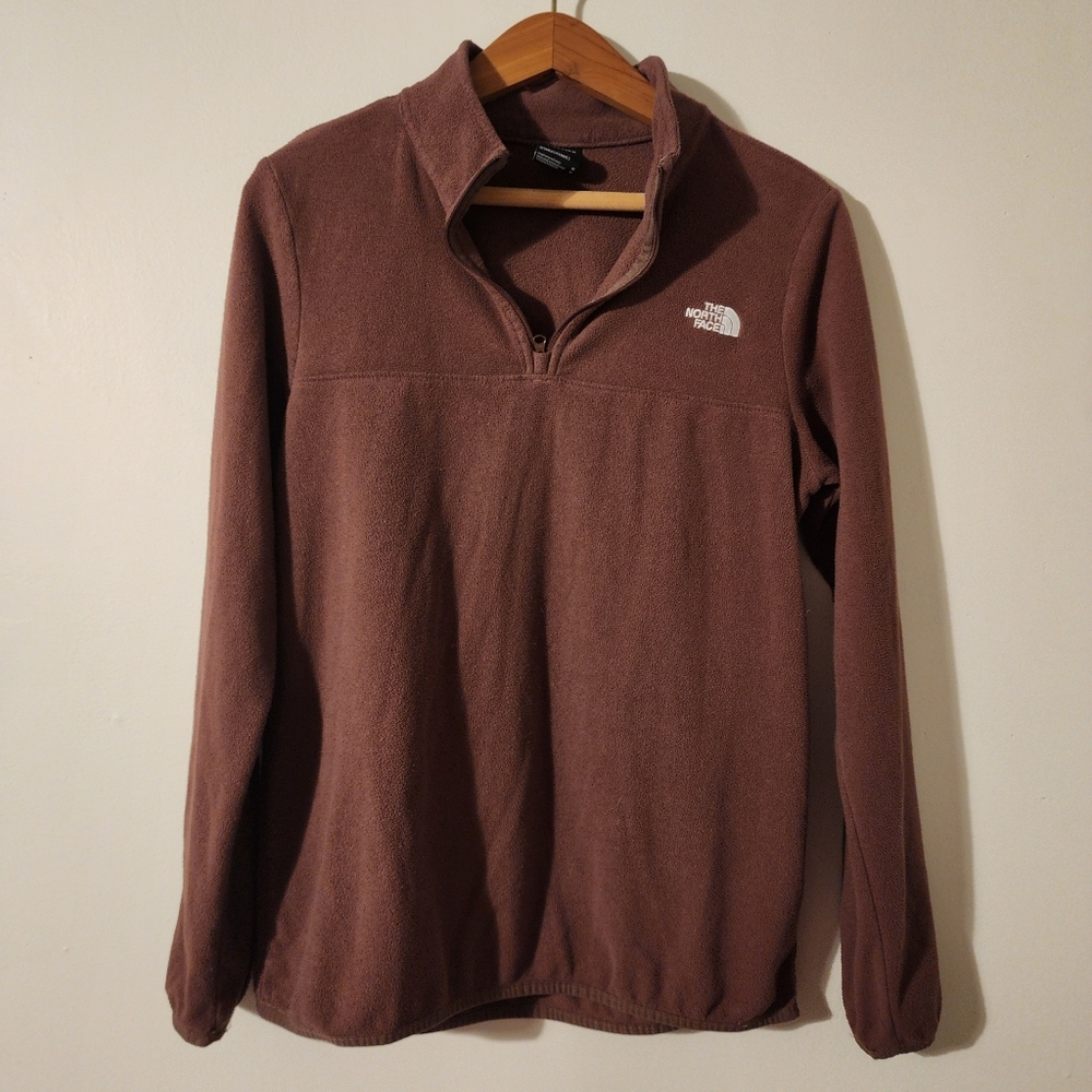 The North Face Fleece Pullover Size M 100% Polyester 1/4 zip